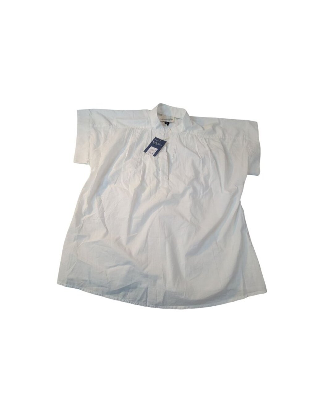 Universal Thread Womens White Short-Sleeve Popover Tunic Top XS - Made In India